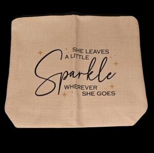 She Leaves a Little Sprakle Wherever She Goes Make-Up Bag Pouch